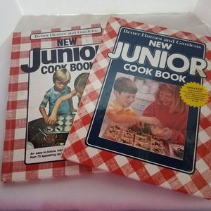 Set of 2 Vintage New Junior Cook Books